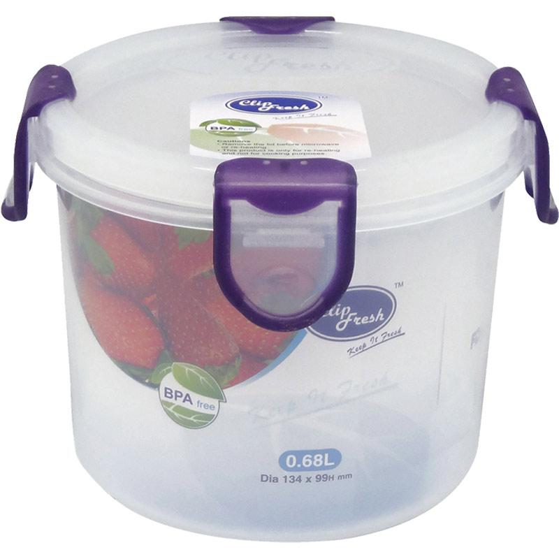 Jual Maxim Cfpp2115 Clip Fresh Plastic Round Food Storage Toples