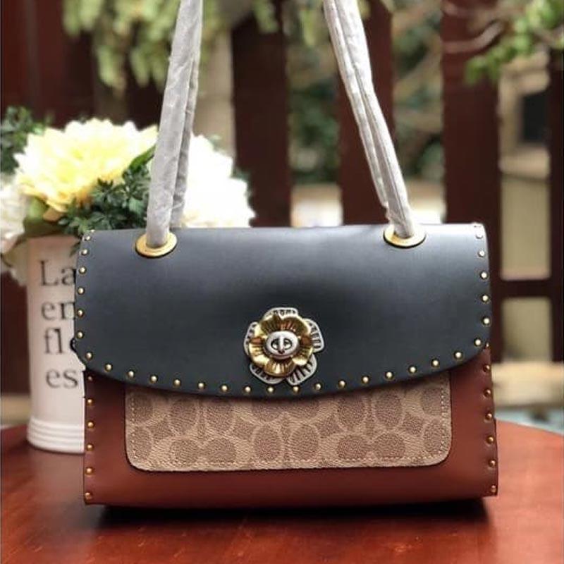 Coach discount parker snakeskin