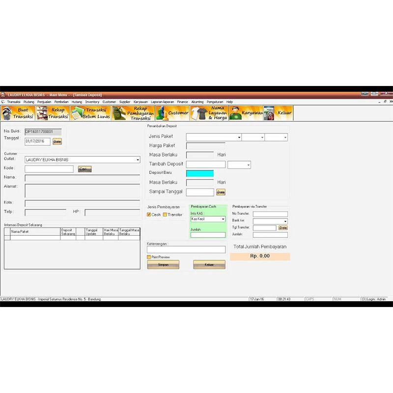 sid software aplikasi laundry management system 5 2 full version