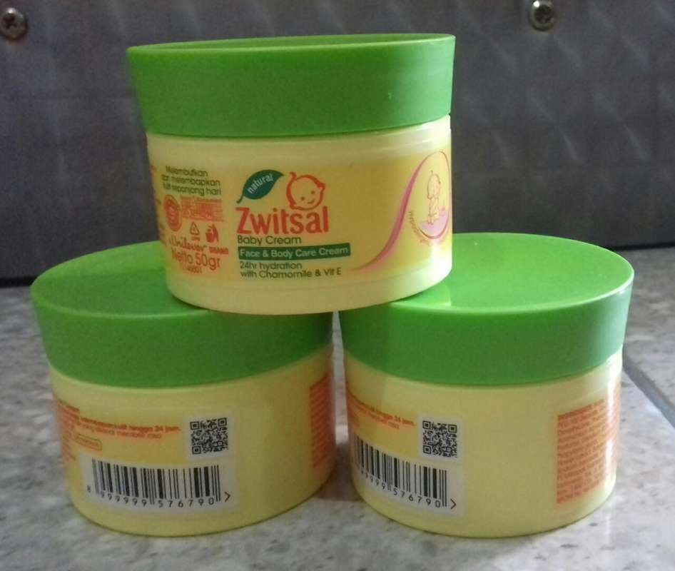 zwitsal baby cream face body care cream 50g pcs