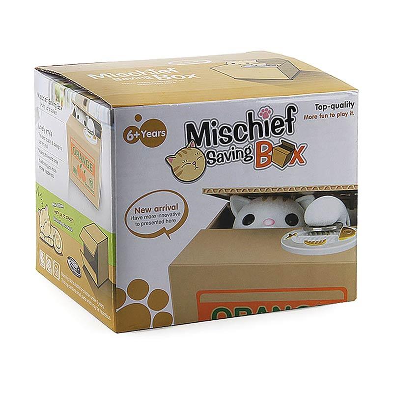 Jual Mischief Saving Box H Ikea Stealing Coin Cat Box Kitty Piggy Bank Gray Online September 2020 Blibli Com