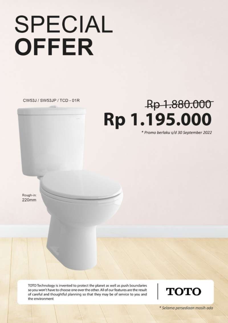 Jual Promo Heboh Closet Toto Cw 53 J Tutup Biasa Di Seller Master Kitchen77 Kota Jakarta Barat Dki Jakarta Blibli