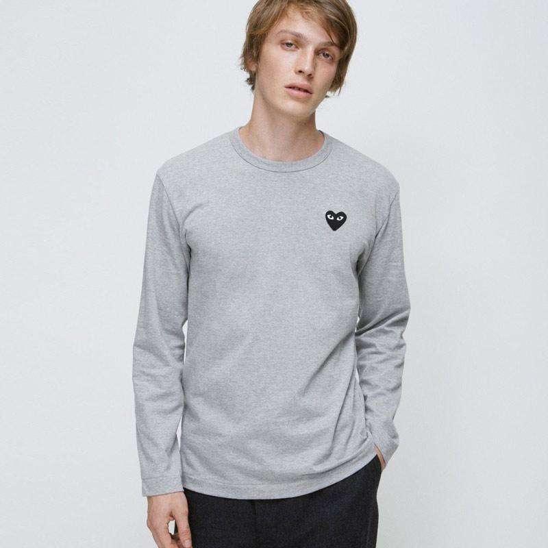 Jual Comme des Garcons Play Black Heart Long Sleeve T Shirt Pria