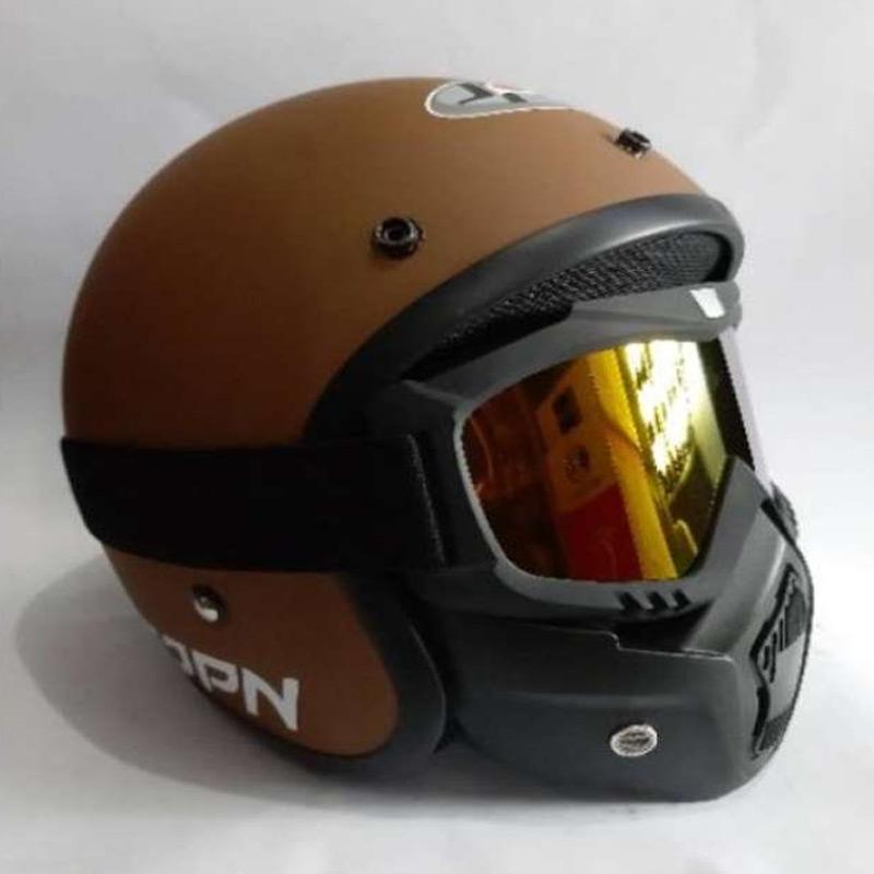 Jual Jpn Bogo Arc Helm Full Face With Google Mask Coklat Doff Tanpa Pet Online Februari 2021 Blibli Helm bogo ini dibuat dengan bahan jenis abs yang kuat, selain itu juga nyaman untuk digunakan ketika menaiki motor kesayangan. jpn bogo arc helm full face with google mask coklat doff tanpa pet