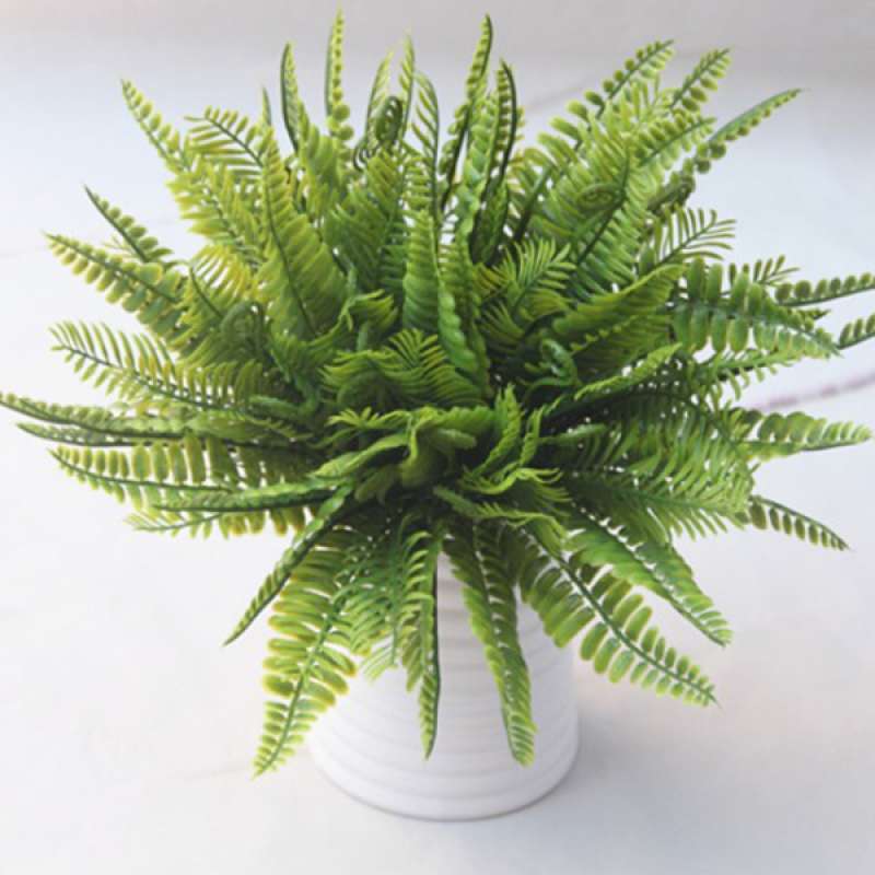 Jual Oem Green Imitation Persian Leaf Artificial Grass Leaves Plant Home Diy Decor Online November 2020 Blibli Com