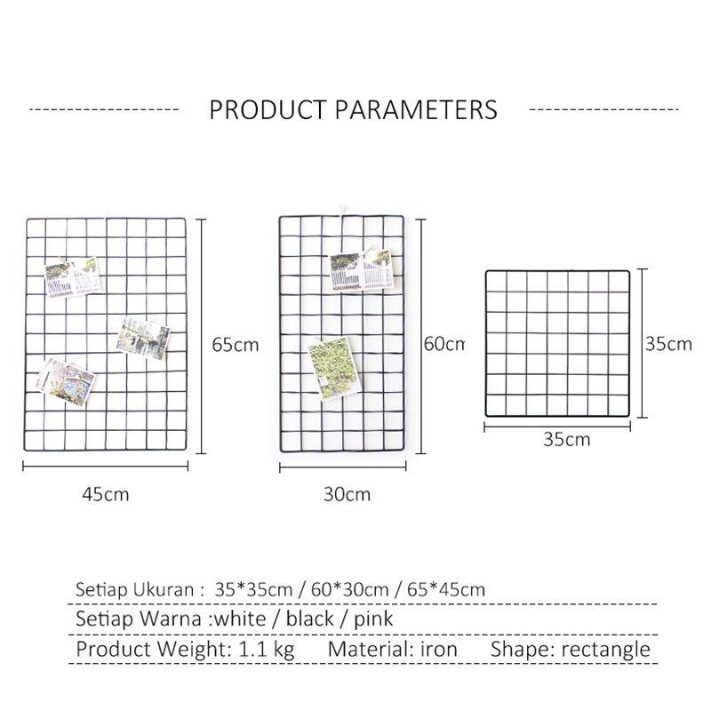 Jual Freemir Wire Wall Grid Panel Grid Kawat 65 X 45 Cm Online