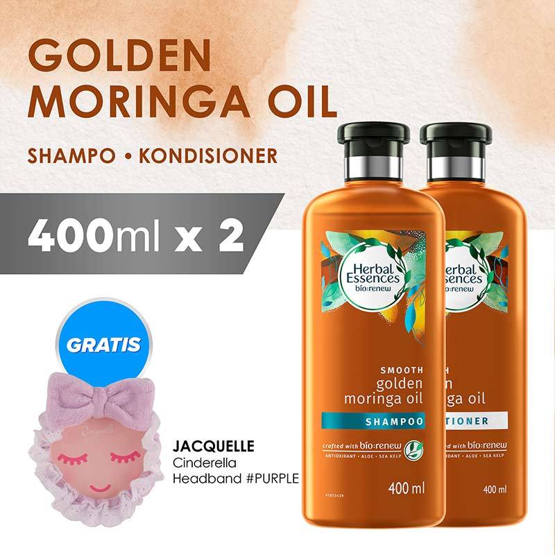 Jual Herbal Essences Bio Renew Smooth Golden Moringa Oil Regime Kondisioner 400 Ml Free Headband Online November 2020 Blibli Com