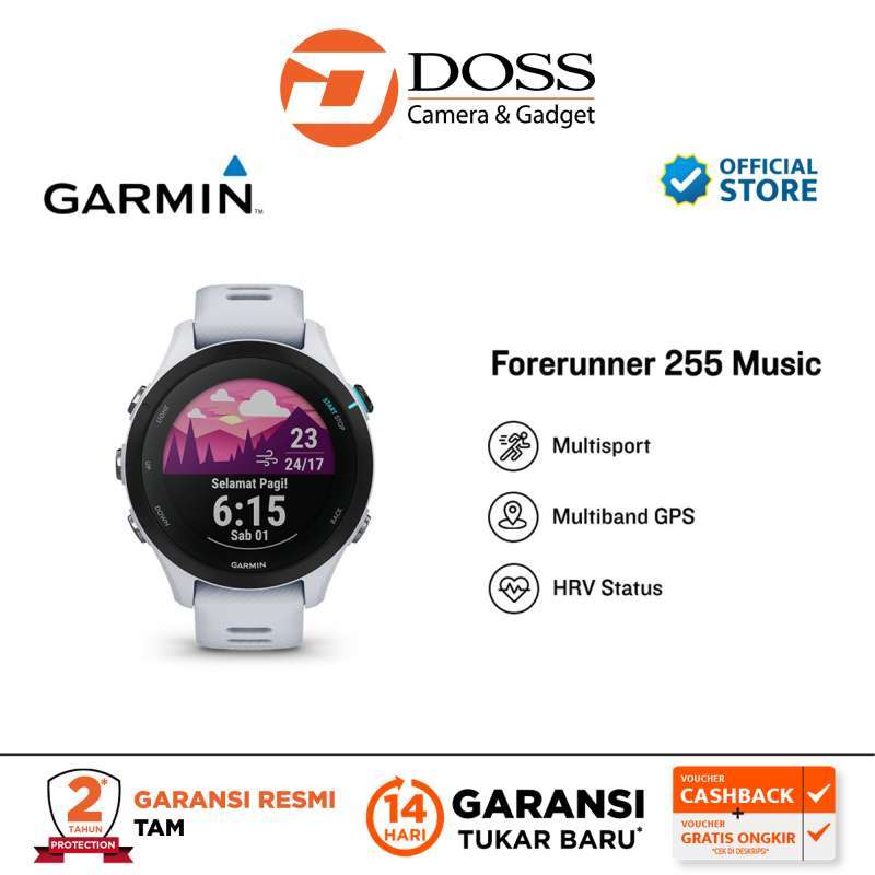 Jual Garmin Forerunner 255 Music Sport SmartWatch WiFi GPS Rabbit