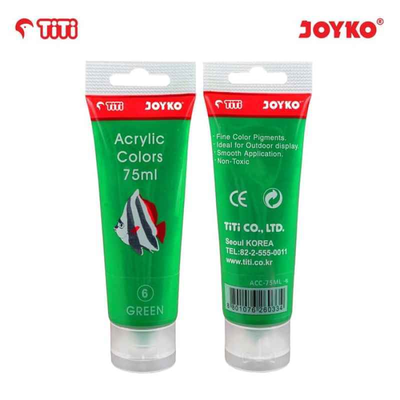 Jual Joyko Titi Acc 75ml 6 Acrylic Color Cat Akrilik Green 75 Ml Online November 2020 Blibli Com