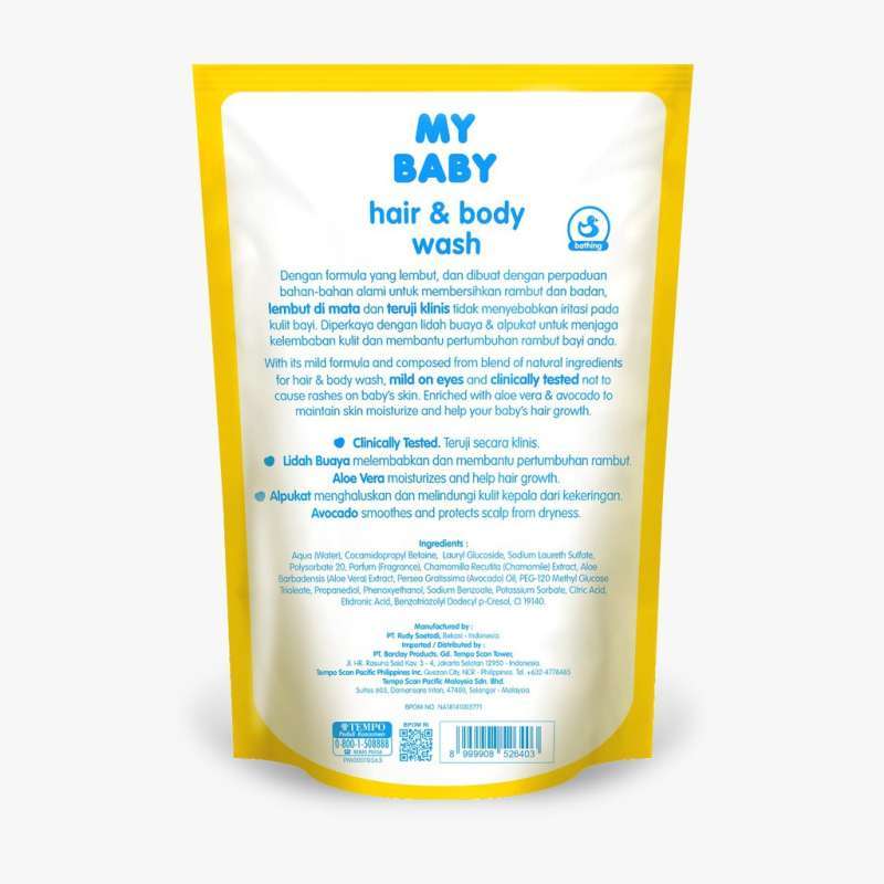 Jual My Baby Hair Body Wash Bayi 400 Ml Refill Online Oktober 2020 Blibli Com