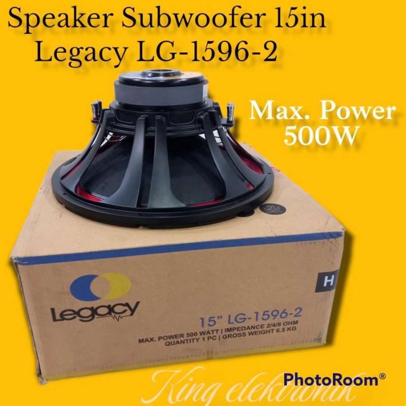 Speaker legacy 15 inch subwoofer top