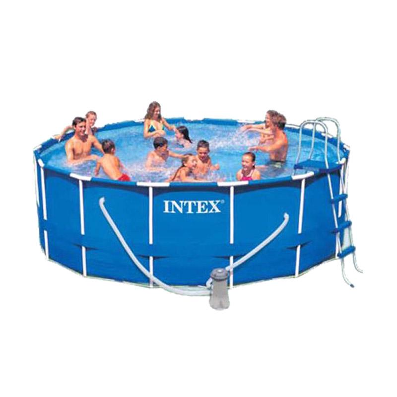 Jual Intex 56405 Family Size Frame Pool Set Kolam Renang Keluarga Online Desember 2020 Blibli