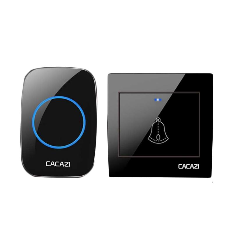 Jual Lans Cacazi Wireless Doorbell Remote Door Ring Bell Chime With Receiver For Home Us Waterproof 300m Online Agustus 2020 Blibli Com