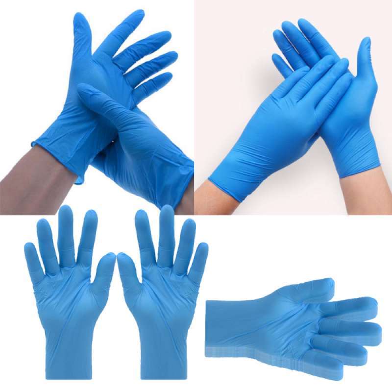 Jual Oem Powder Free Nitrile Disposable Hand Gloves For Food Handling Cleaning And Household Size L 50 Pcs Murah September 2020 Blibli Com
