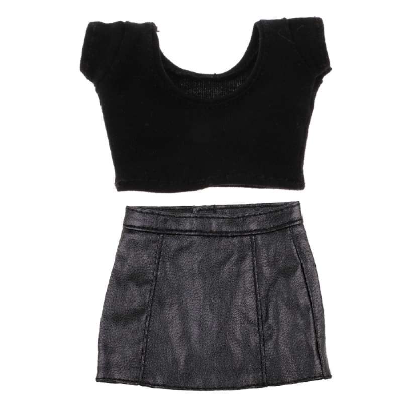 black crop top shirt