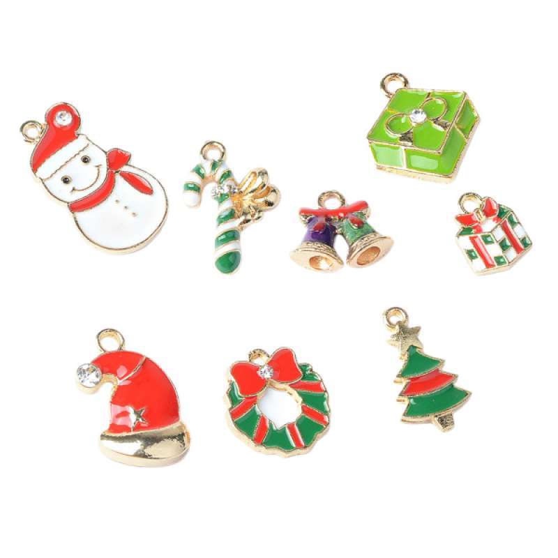Download Jual Oem Xmas Gift Mixed Enamel Christmas Motif Charms Pendant Diy Jewelry Craft 8 Pcs Online November 2020 Blibli Com PSD Mockup Templates