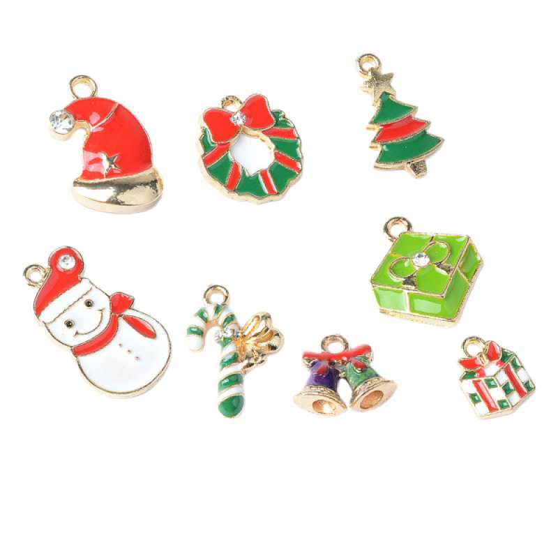 Download Jual Oem Xmas Gift Mixed Enamel Christmas Motif Charms Pendant Diy Jewelry Craft 8 Pcs Online November 2020 Blibli Com PSD Mockup Templates