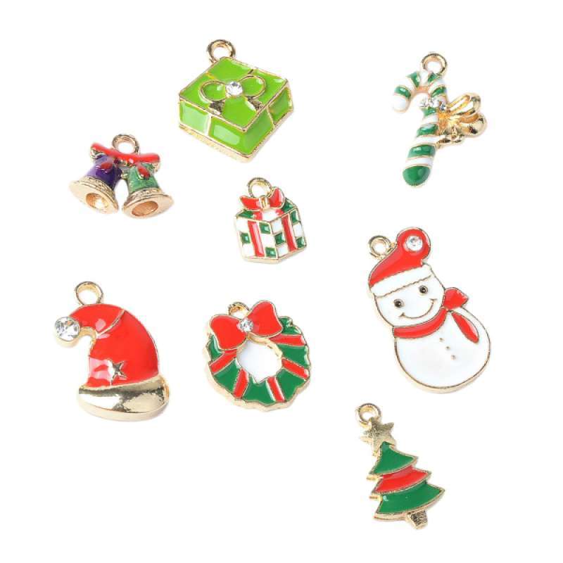 Download Jual Oem Xmas Gift Mixed Enamel Christmas Motif Charms Pendant Diy Jewelry Craft 8 Pcs Online November 2020 Blibli Com PSD Mockup Templates
