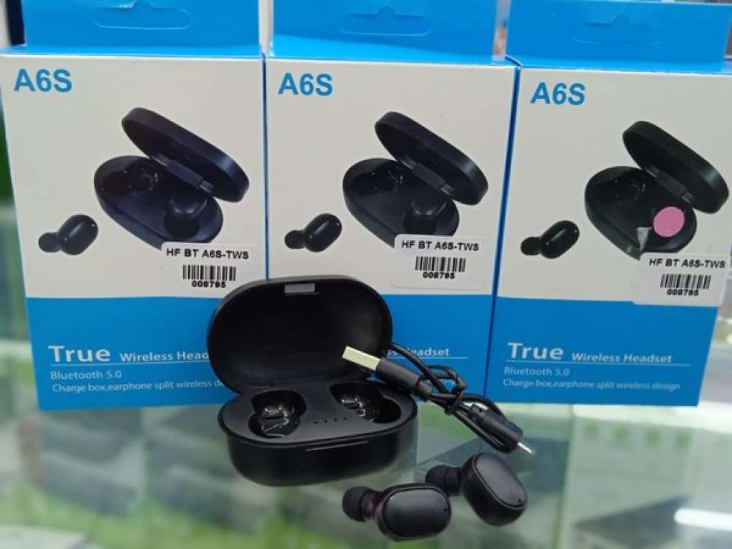 True Wireless Headset Auricular A6s EarPods A6S True Wireless