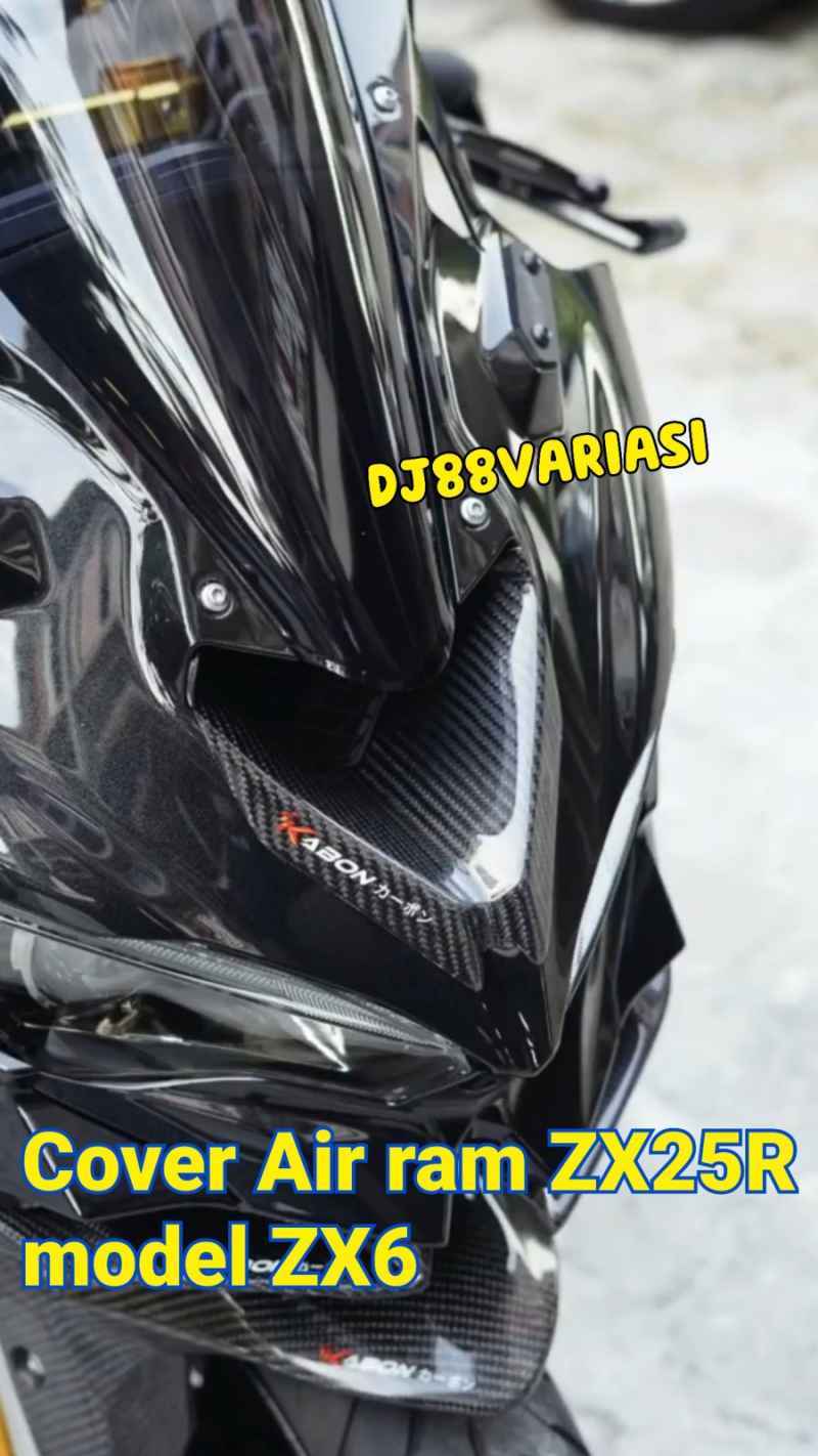 Jual Cover Air ram ZX25r kabon cover airscoop depan Windshield