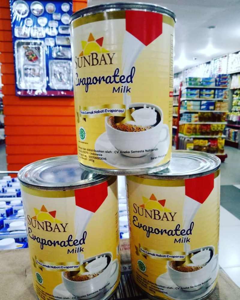 Jual Sunbay Evaporated Milk Susu Evaporasi 380 G Murah Mei 2021 Blibli