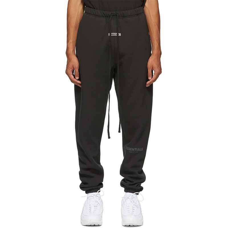 Fear of god essentials black joggers best sale