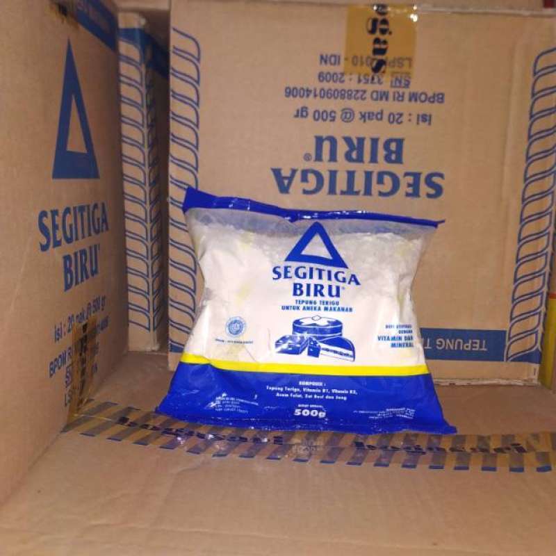 Jual Bogasari Ecopack Segitiga Biru Tepung Terigu 500 Gram 1 Dus 20 Pcs Murah Mei 2021 Blibli