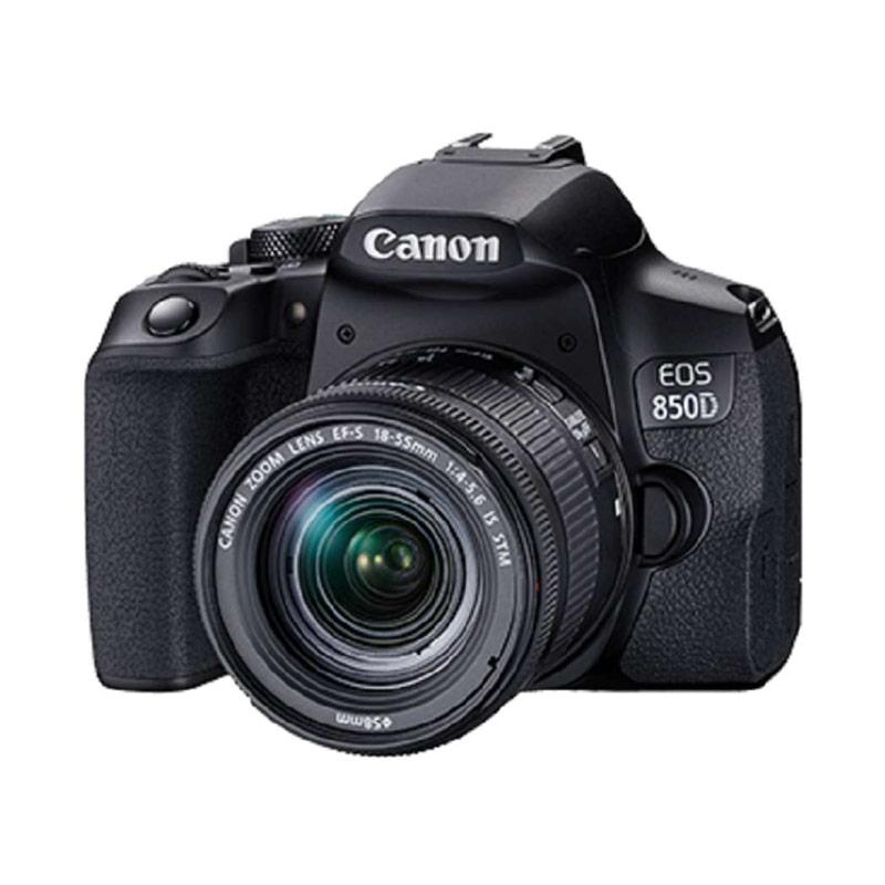canon eos 850d with lens 18 55mm