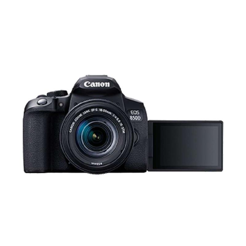 canon eos 850d with lens 18 55mm
