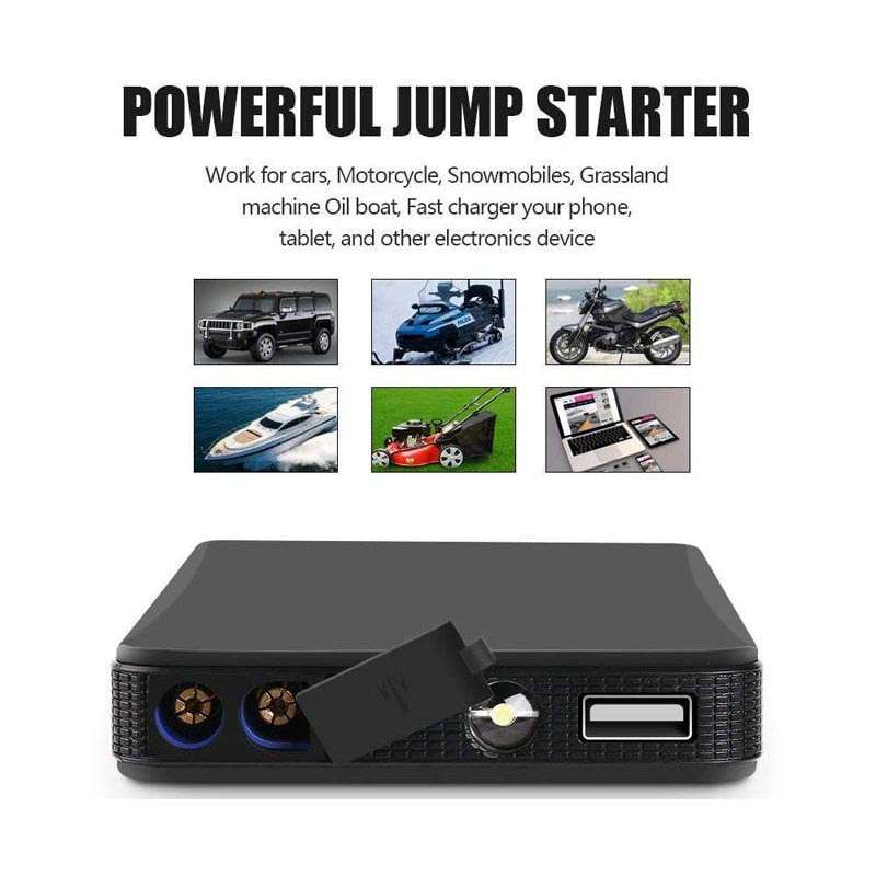 Jual Otoheroes Portable 20000mah Usb Power Bank Car Jump Starter Flashlight K21 Black Online November 2020 Blibli