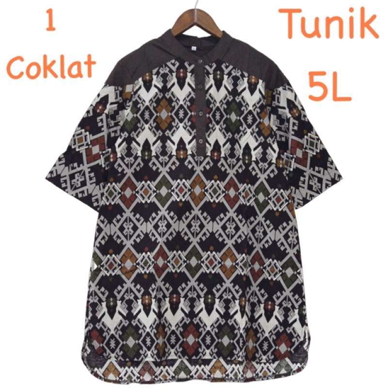 Jual Tj 5l Dress Batik Wanita Jumbo Bigsize 5l U Muslimah Hijaber Bahan Katun Strecth Online Januari 2021 Blibli