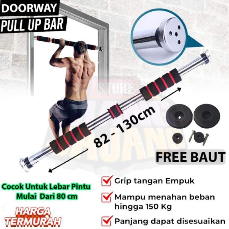 Promo Unik Pull Up Bar Tiang Pull Up Door Chinning Bar Kettler