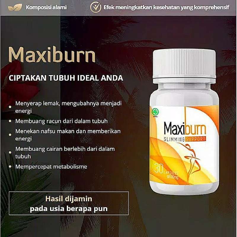 Jual Terbaik Maxiburn Obat Pelangsing Alami Herbal Membakar Lemak Obat Diet Berat Badan Asli Bpom Original Ampuh Murah Mei 2021 Blibli