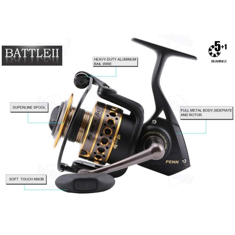 Jual Reel Penn Battle II 2 2000 2500 3000 4000 5000 6000 8000 5+