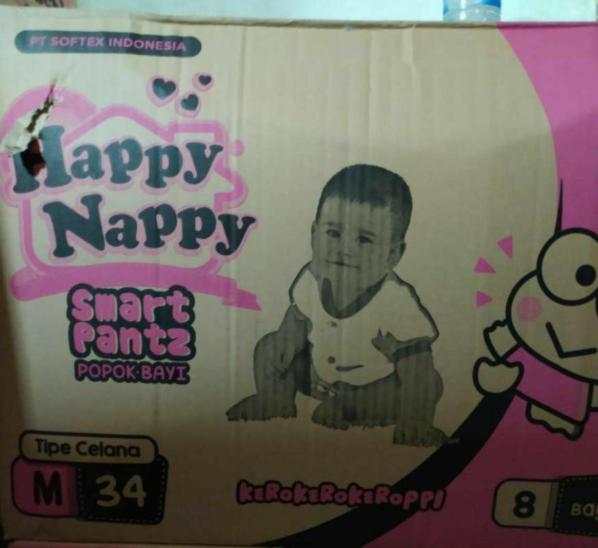 Jual Happy Nappy Pants M34 1 Karton Isi 8 M34 Murah Mei 2021 Blibli