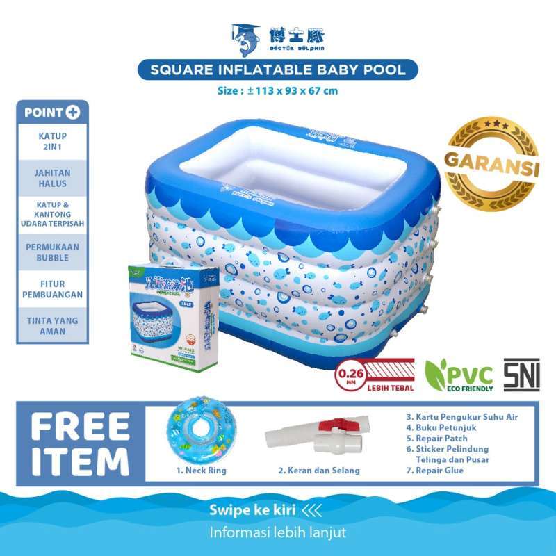 Jual Doctor Dolphin Baby Swiming Pool Kolam Spa Bayi Persegi Baby Spa Kolam Bayi Online November 2020 Blibli