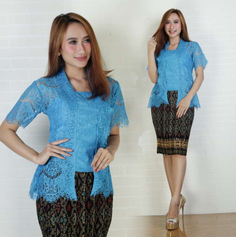 Promo Kebaya Kutubaru Brukat Pendek SF7 (SATU STEL) - XXL Blue Turkish di  Seller Seventh Freedom - Kota Jakarta Barat, DKI Jakarta | Blibli