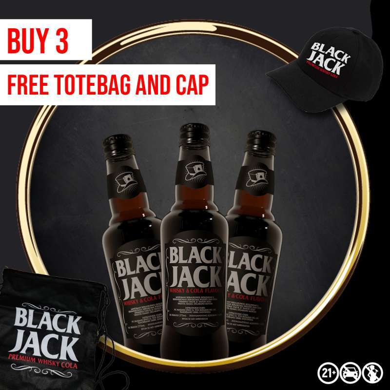 Jual Buy 3 Black Jack Cola Free Drawstrings Topi Online Januari 2021 Blibli