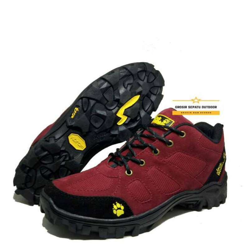 Jual Sepatu Hiking Pria Jack Wolfskin Low Trekking Olahraga Gunung Outdoor Waterproof Marun Murah September 2020 Blibli Com