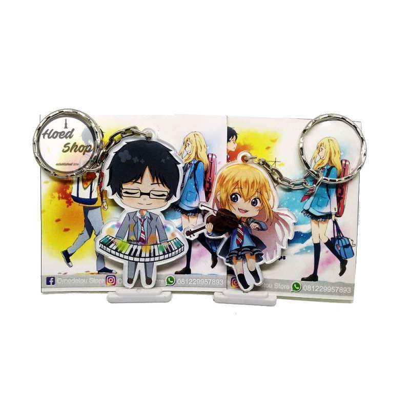 Jual Hoed Shop Anime Shigatsu Wa Kimi No Uso Arima X Kaori Couple Gantungan Kunci Online Oktober 2020 Blibli Com