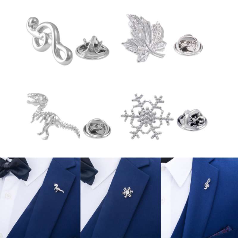 Jual 4Pcs Retro Badge Brooch Lapel Pin 