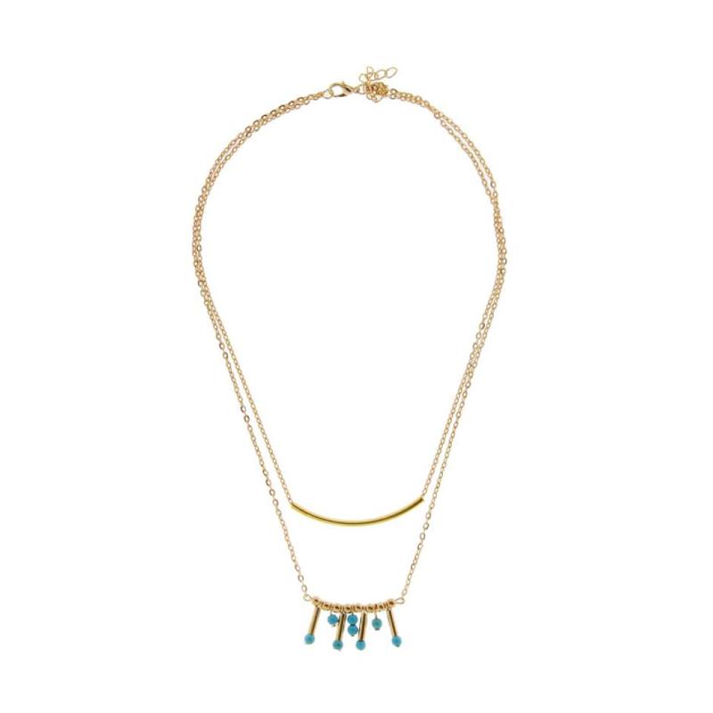Jual Women Charming Double Layers Gold 