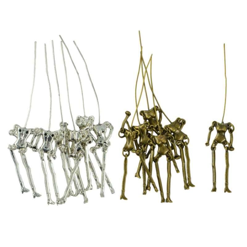 6 Sets Human Skeleton Body DIY Dolls Pendants Jewelry Making Charms Crafts