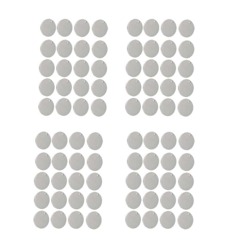 Jual 80x Round Circle Pendant Blank 