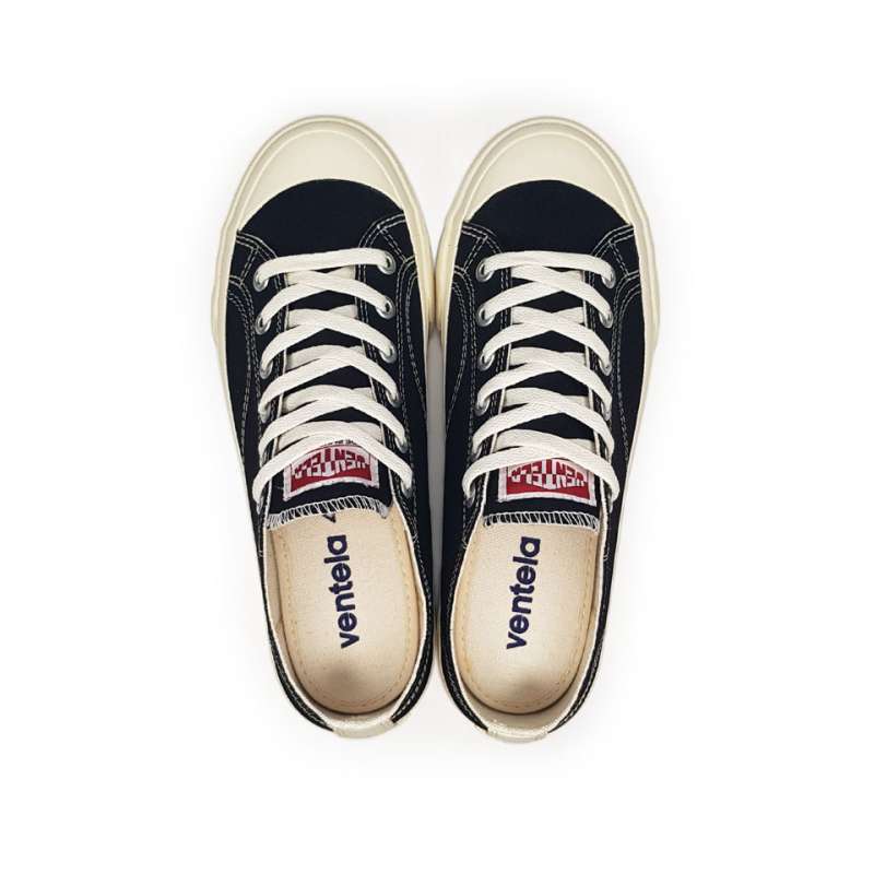 Jual Ventela Basic Black Natural Sepatu Vantela Sneakers Pria Casual Sekolah Sepatu Wanita Ventella Original Online September 2020 Blibli Com