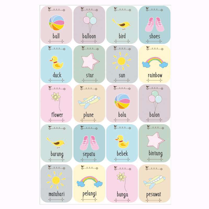 Jual Flashcard Memory Daya Ingat Anak Flash Card Memori Kartu Pintar Kartu Belajar Online September 2020 Blibli Com