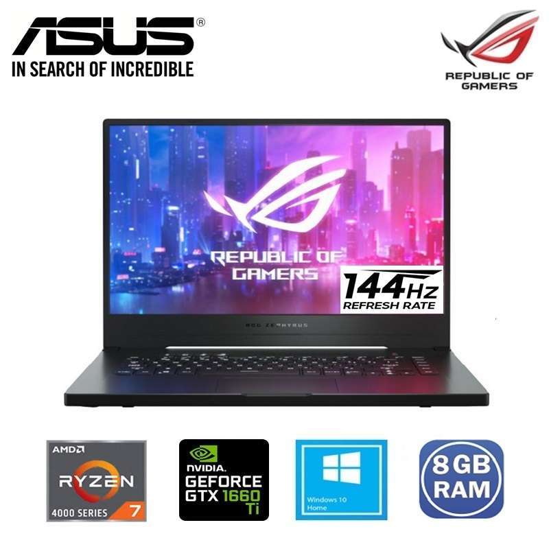 Jual Asus Rog Zephyrus G15 Ga502iu R766b6t Gaming Laptop Ryzen 7 4800h 8gb Ddr4 512gb M 2 Nvme Geforce Gtx1660ti 6gb 15 6inch Fhd 144hz Win10 Online November 2020 Blibli
