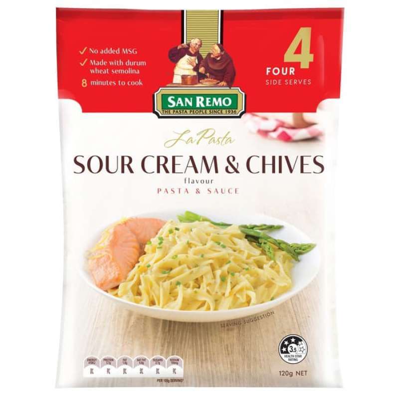 Jual San Remo La Pasta Sour Cream Chives Flavour 120gr Pasta Sauce Online Desember 2020 Blibli