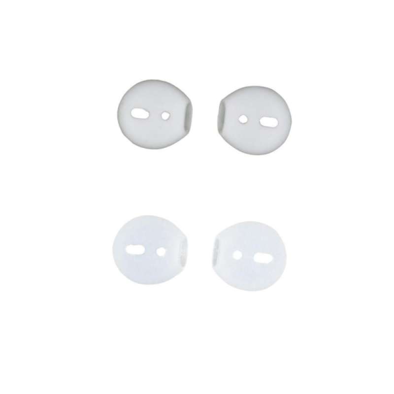 Jual Oem Silicone In Ear Headset Earbuds Cover Anti Lost Ear Caps For Apple Airpods Wireless Earphones Iphone 7 8 X Earpods Clear White 2 Pairs Online November 2020 Blibli Com