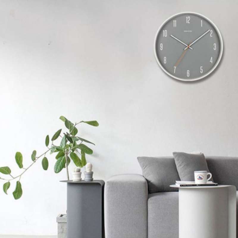 simple style metal frame large wall clock for home kitchen bedroom school
